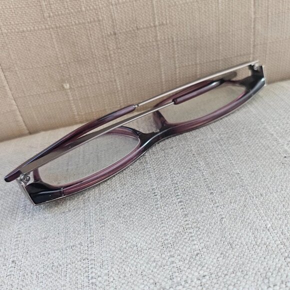 SEE Women Glasses Frame Gunmetal/Purple Tone Eye Wear 5364 Eyeglasses Frame only - Picture 7 of 12